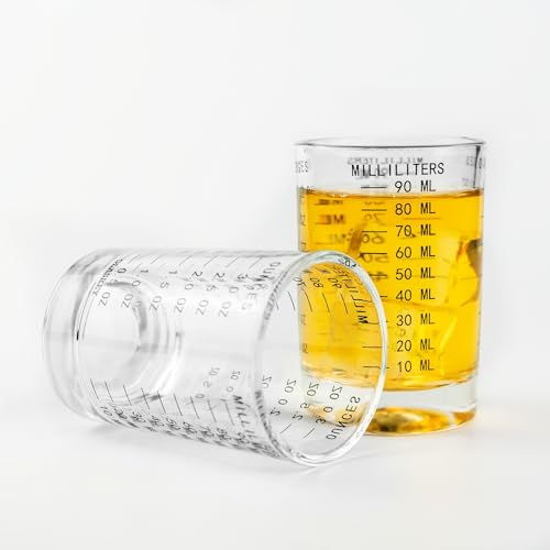 2 Pack Shot Glass Measuring Cup Set (2 Count)