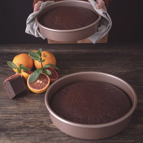 9 inch Raund Cake Pan 2 Pack Nonstick (2 Count)