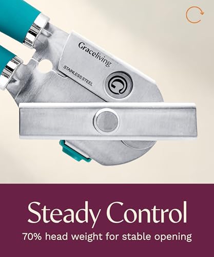 Heavy Duty Manual Can Opener with Magnetic Lid Lifter