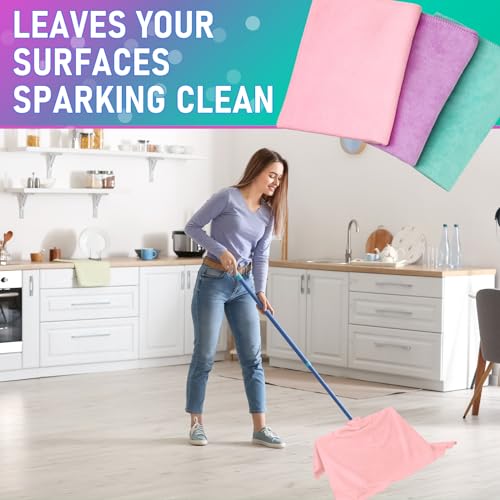 6 Pcs Extra Large Microfiber Cleaning Cloth (6 Count)