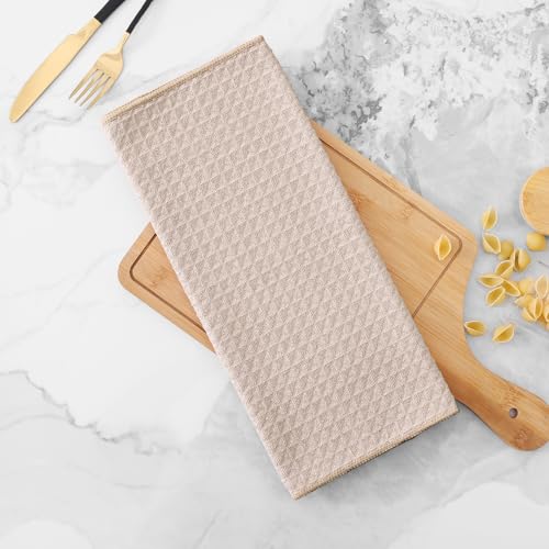 Microfiber Waffle Weave Kitchen Towels (6 Count)