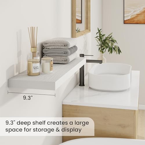 9.3Inch Deep Floating Shelves for Wall (2 Count)