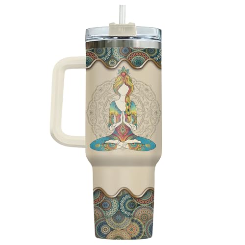 Hippie Sage Hood 40 oz Tumbler with Handle
