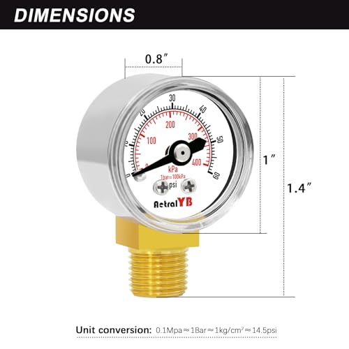 1 Inch Mini Pressure Gauge