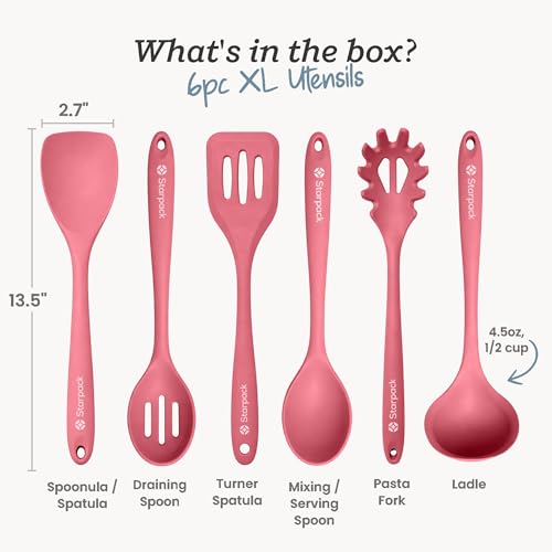 Starpack Like a Boss XL Silicone Cooking Utensils Set (6 Count)