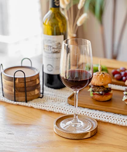 Coasters for Drinks Absorbent with Holder (6 Count)