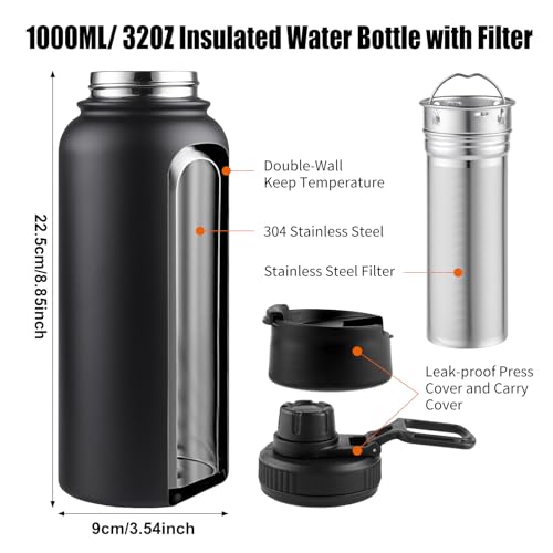 32 oz Tea Infuser Bottle With Removable Filter