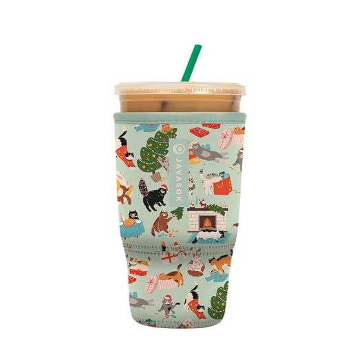 JavaSok Iced Coffee & Cold Soda Insulated Neoprene Cup Sleeve