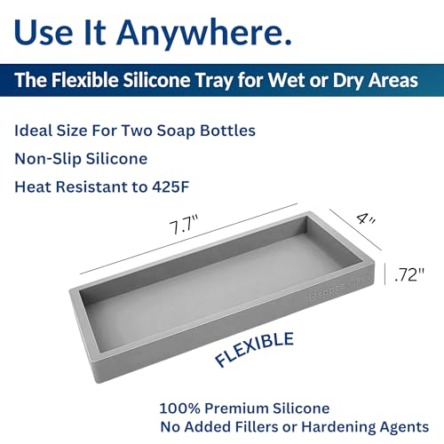 Countertop & Vanity Silicone Tray (2 Count)