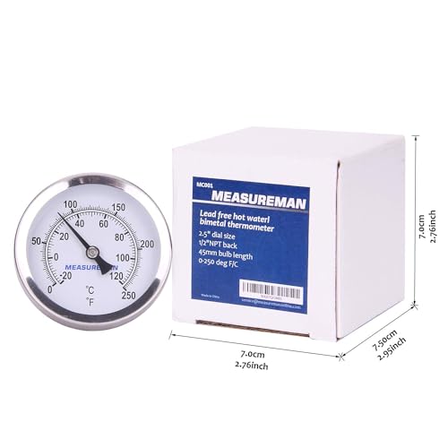 Hot Water Bi Metal Thermometer (2 Count)