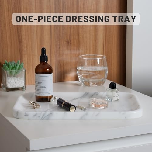 Arabescato Marble Vanity Tray