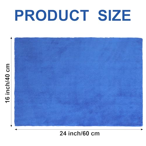 30 Pcs 16 x 24 Inch Edgeless Microfiber Plush Towels for Cars Detailing Drying Wash Polishing Absorbent Cleaning Cloths (30 Count)
