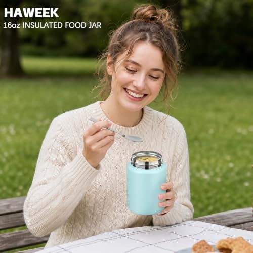 16oz Insulated Food Jar with Spoon