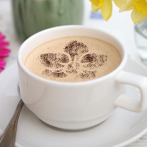 Coffee Stencils and Cookies Decoration 14Pcs 2.8”x2.8” and 4.3”x4.3” (14 Count)