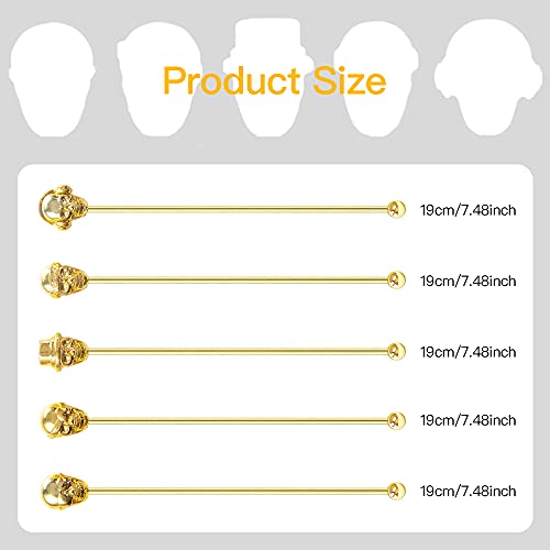 Skull Shape Swizzle Sticks