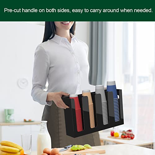 Disposable Coffee Cup Dispenser with Handles