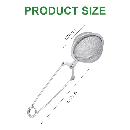 Premium Stainless Steel Tea Infuser 20 Pcs Snap Ball Filter (20 Count)