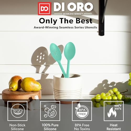 DI ORO Silicone Cooking Spoons (2 Count)