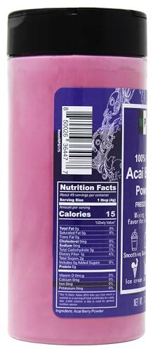 Freeze Dried Acai Berry Powder 7 Oz (7 Ounce)