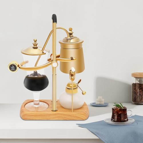 400ML Coffee Maker Belgian Luxury Royal Family Balance Syphon Coffee Maker Belgium Siphon Brewer Elegant Design Retro