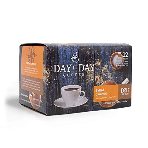 Day To Day Salted Caramel Light Roast Single Serve Coffee Pods (120 Count)
