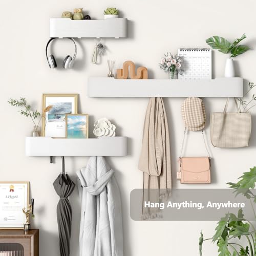Wall Mounted Coat Rack with Shelf