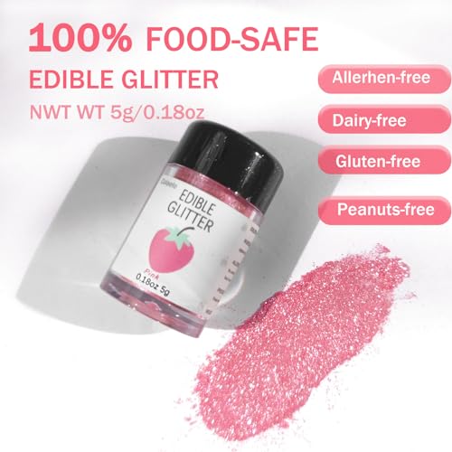 Pink Edible Glimmer Powder Glitter