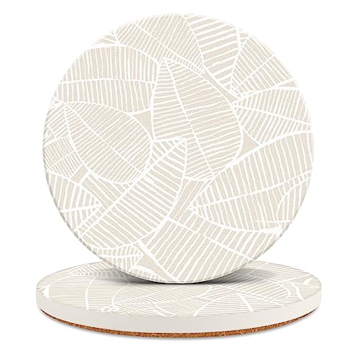 Ceramic Absorbent Table Coasters Set of 2 (2 Count)