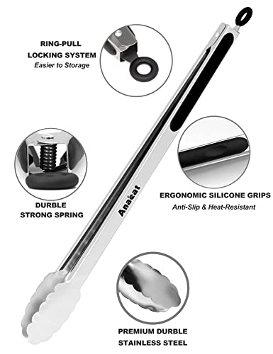 Extra Long Stainless Steel Grilling Locking Tong