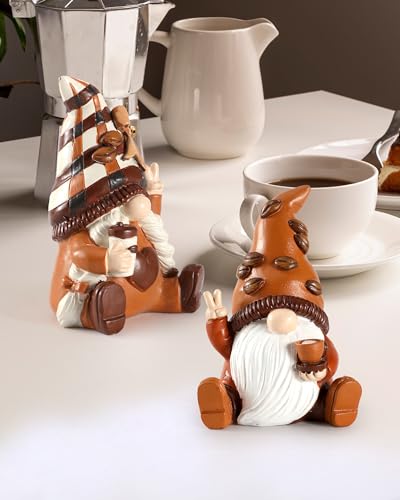 Maillard Coffee Gnomes Figurines Set (2 Count)