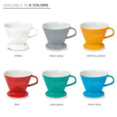 XXL Porcelain Coffee Dripper Red