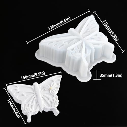 Butterfly Shape Food Grade Silicone Baking Mold Cake Mould Chocolate Muffin Mousse Jelly Candy Cookie Soap Candle Making Tools