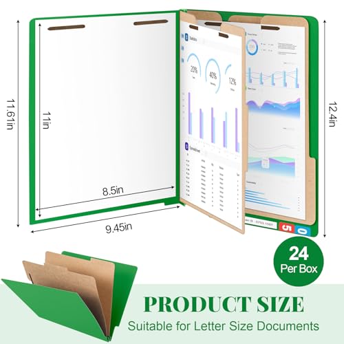 24 Pack Classification Folders (24 Count)