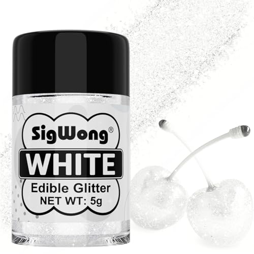 White Edible Glitter