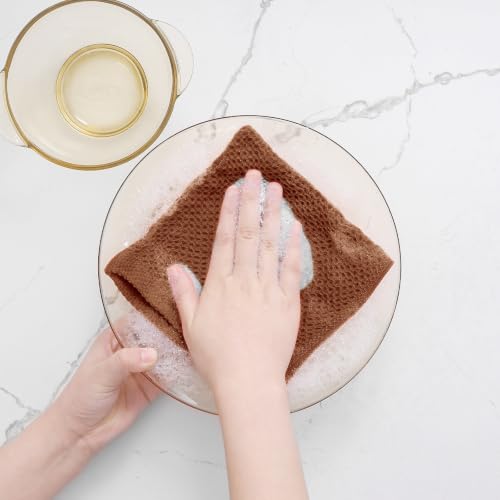 100% Cotton Waffle Weave Kitchen Dish Cloths 8 (8 Count)
