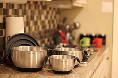 18 10 Stainless Steel Mixing Bowl Set with Lids