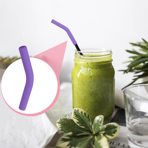 6pcs Food Grade Silicone Straw Tips (6 Count)