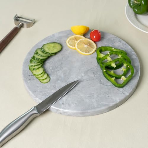 Round Marble Pastry Cutting Board