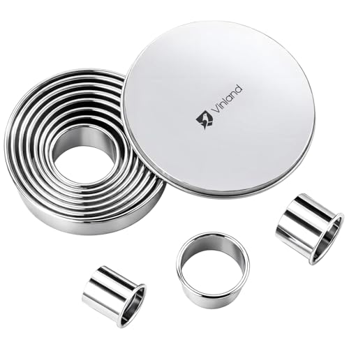 12 Pcs 304 Stainless Steel Biscuit Cutter Set (12 Count)