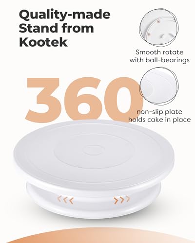 Cake Decorating Kit with Turntable Baking Supplies for Beginner Pros