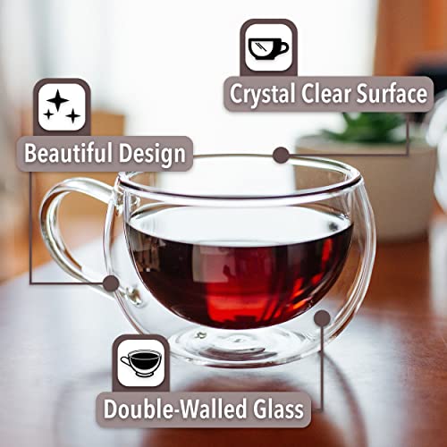 BTaT Double Walled Espresso Cups (4 Count)