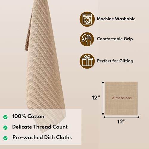 Waffle 12 Pack Dish Cloths (12 Count)