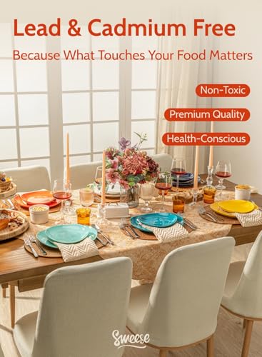 7.8 Inch Porcelain Dessert Plates Set of 6 (6 Count)