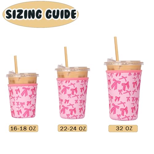Reusable 3 Pack Iced Coffee Cup Sleeve (3 Count)