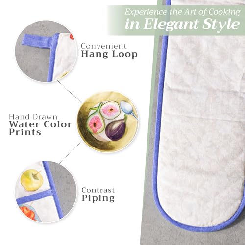 Double Oven Mitts 100% Cotton Double Oven Glove