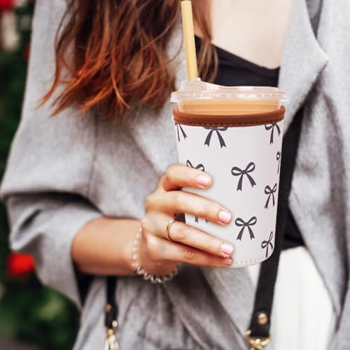 Reusable Insulated Neoprene Iced Coffee Cup Sleeve (3 Count)