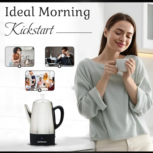 10 Cup Electric Percolator Coffee Pot