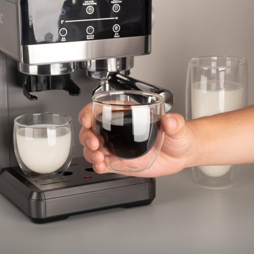 5.5oz Glass Coffee Mugs Set of 4 (4 Count)