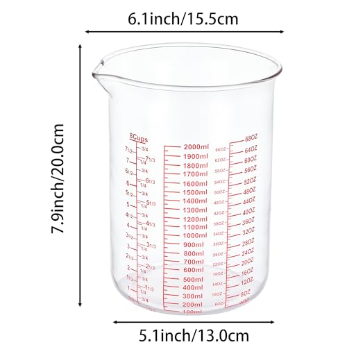 High Borosilicate Glass Measuring Cup