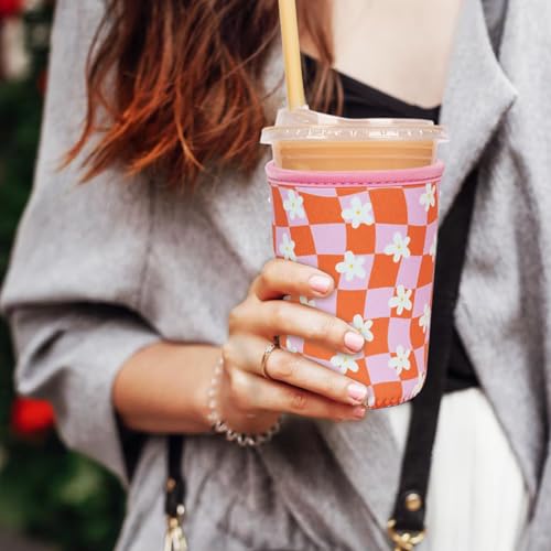 Reusable Insulated Neoprene Iced Coffee Cup Sleeve (3 Count)